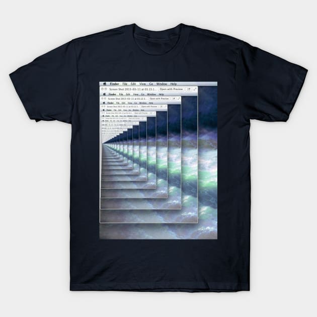 Vaporwave Microsoft paint inception T-Shirt by isarol